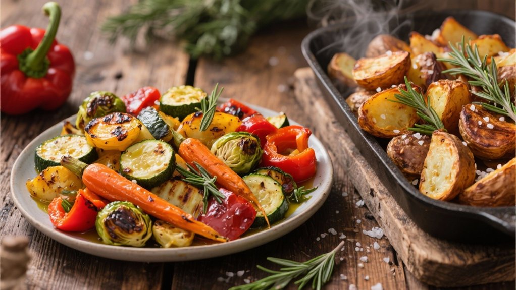 colorful nutritious vegetable medley