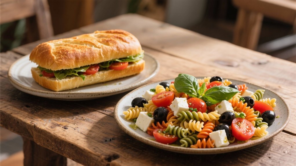 colorful refreshing pasta salad