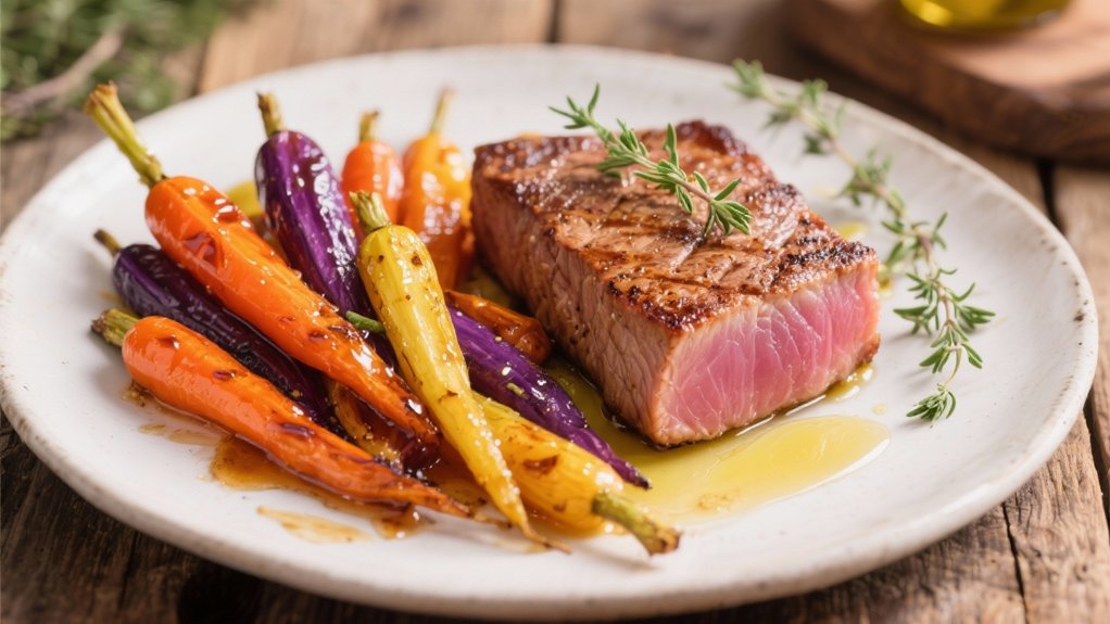 colorful roasted carrot delight