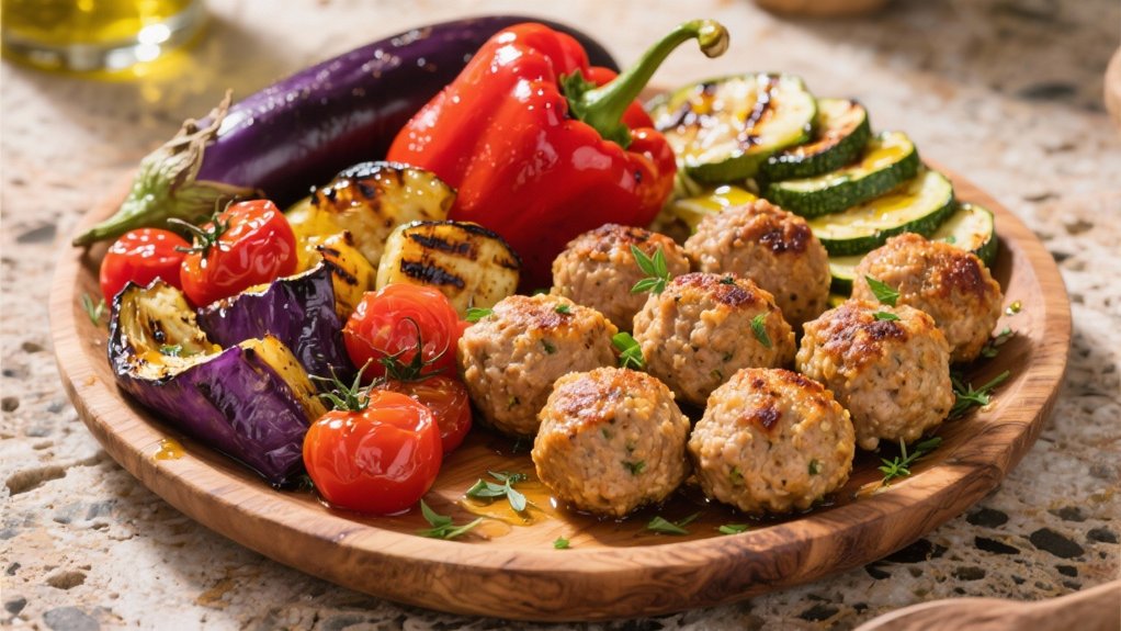 colorful roasted mediterranean vegetables