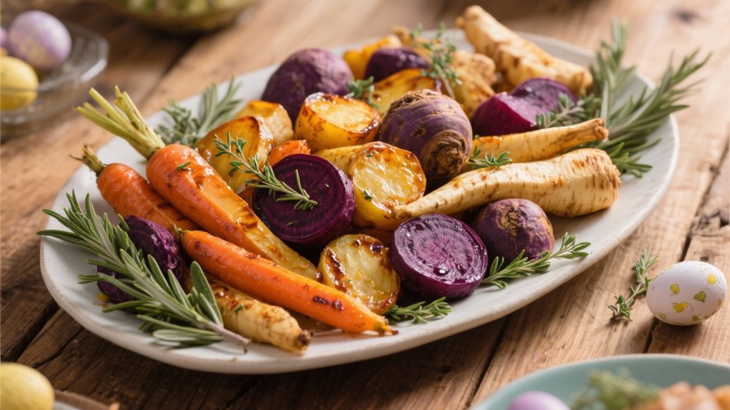 colorful roasted root medley