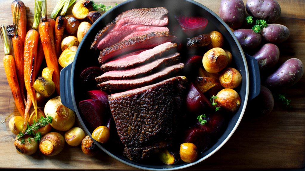 colorful roasted root vegetables