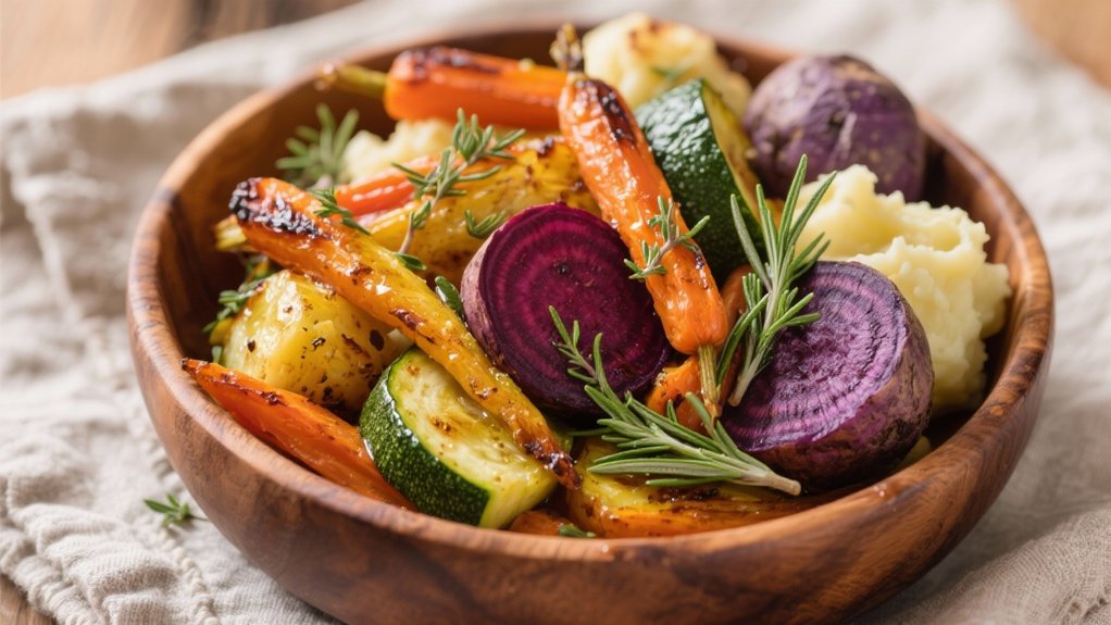 colorful roasted vegetable medley