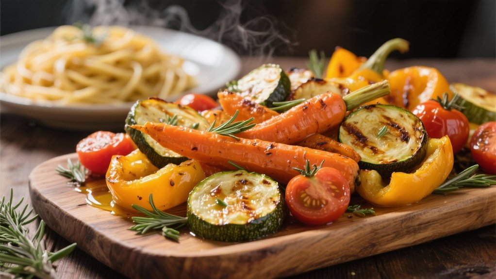 colorful roasted vegetable medley