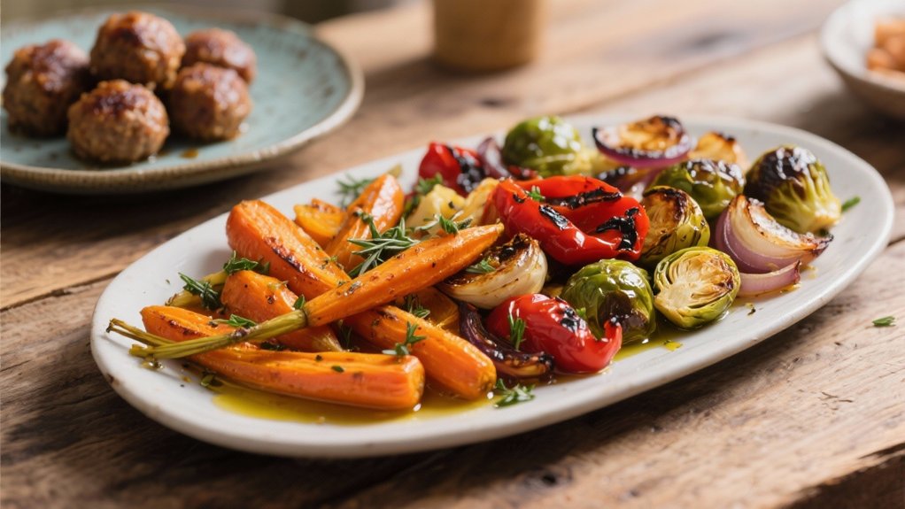 colorful roasted vegetable medley