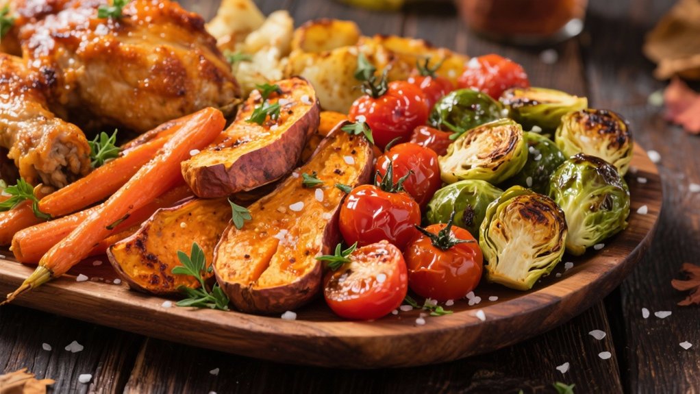 colorful roasted vegetable medley