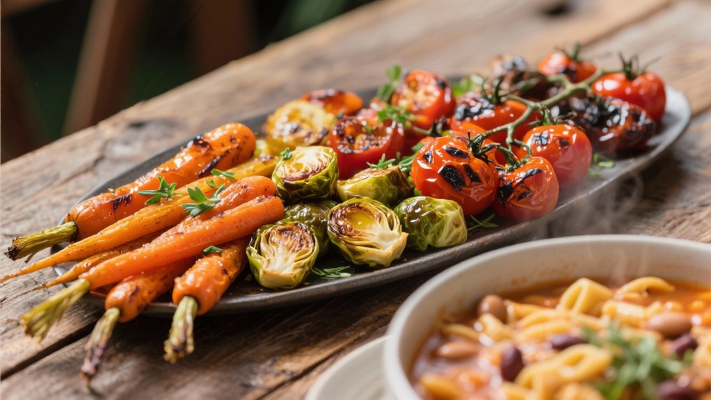 colorful roasted vegetable sides