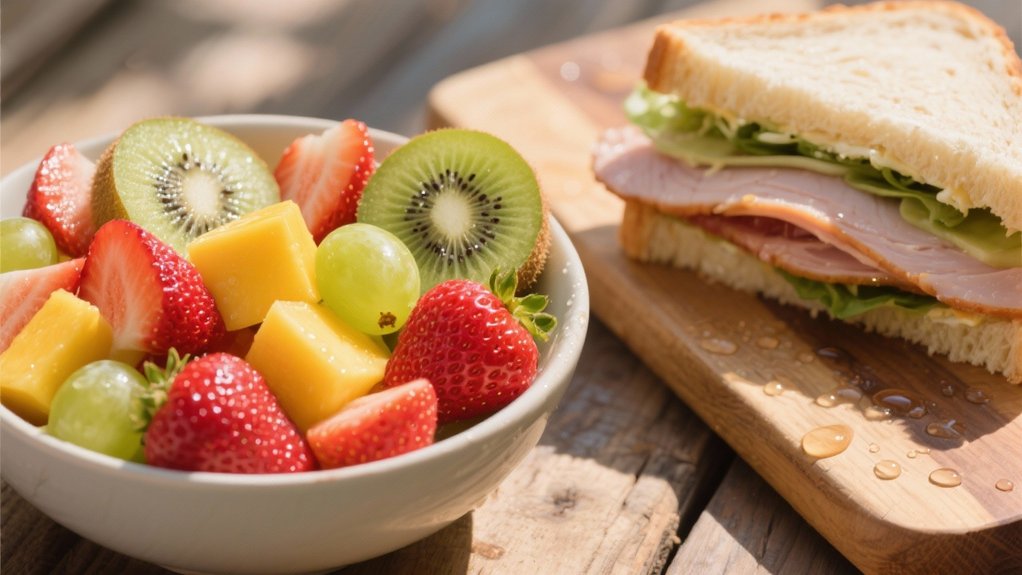 colorful seasonal fruit salad