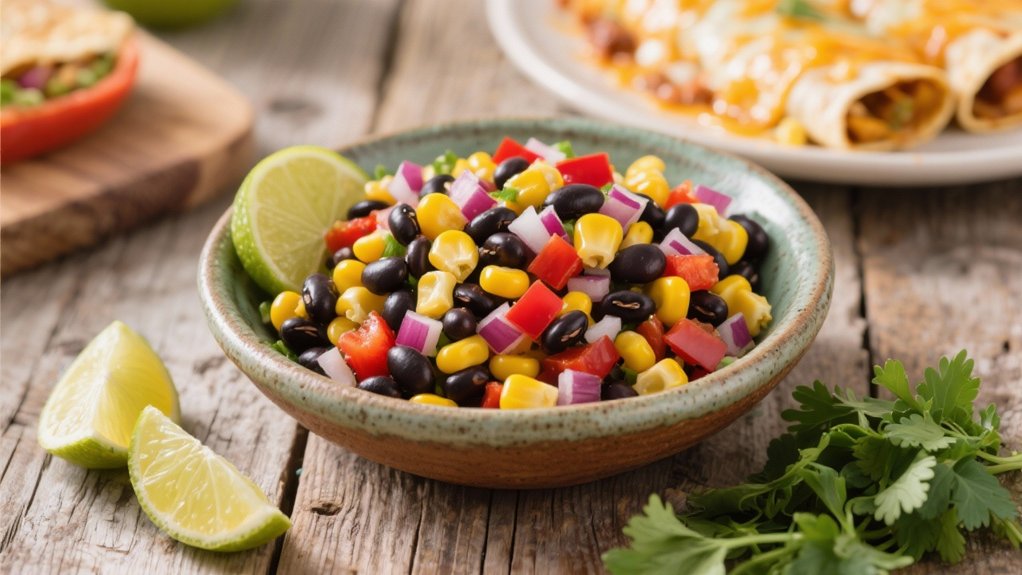 colorful zesty bean salad