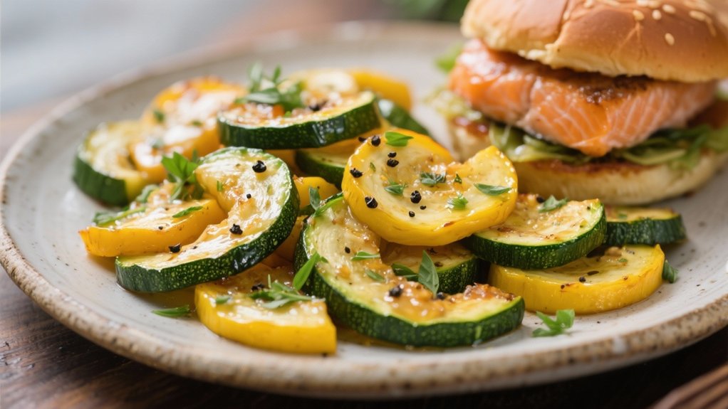 colorful zucchini squash medley
