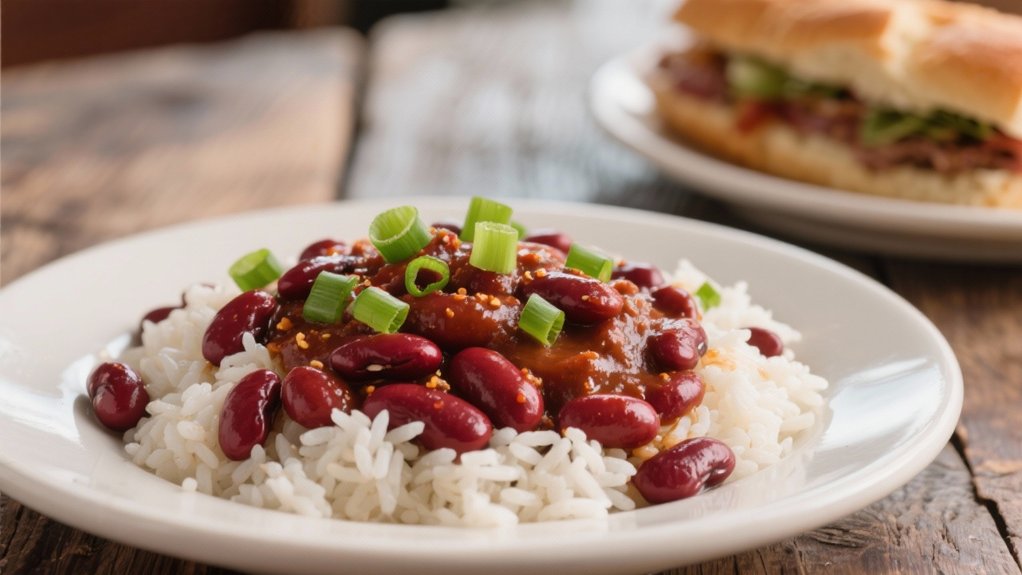 comforting beans with rice