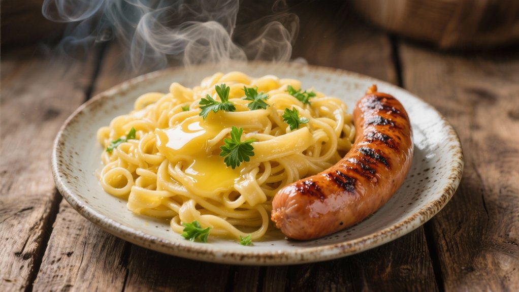 comforting buttery egg noodles