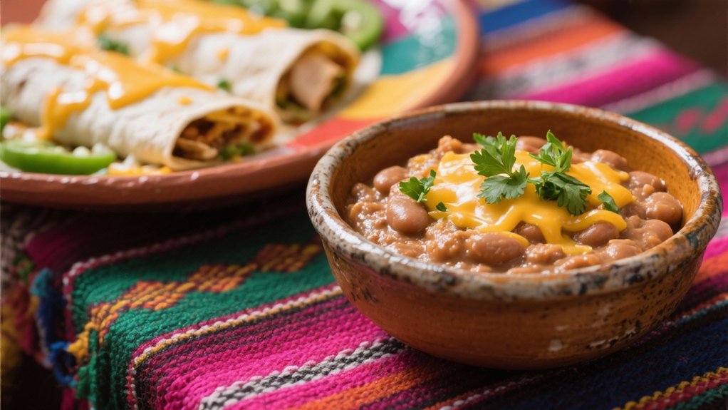 comforting creamy refried beans