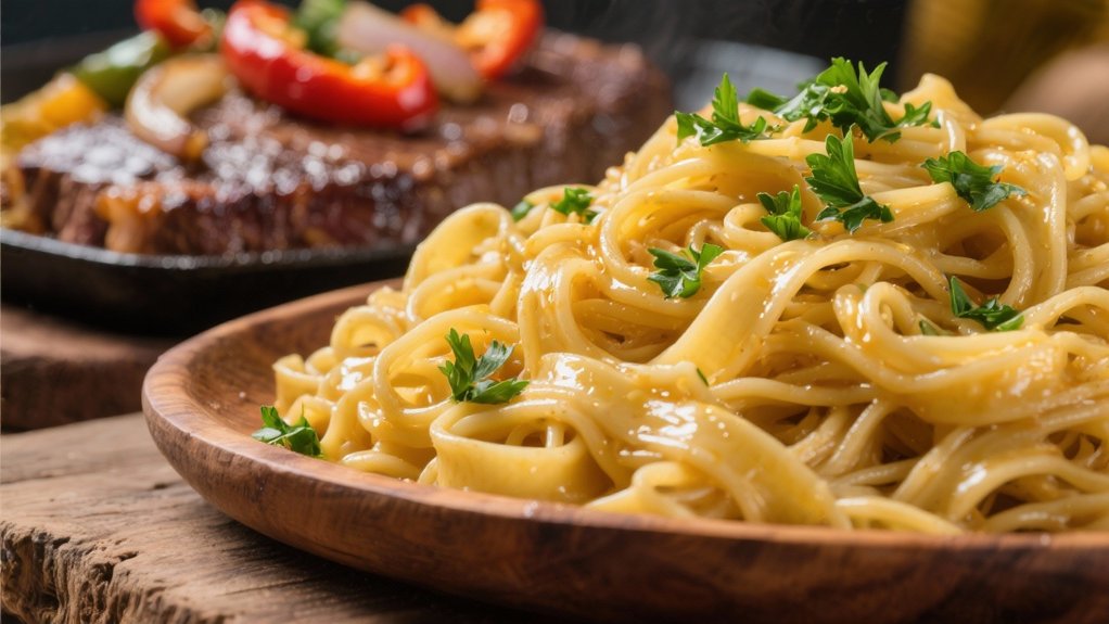 comforting flavorful buttered noodles