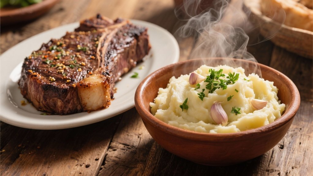 comforting garlic mashed potatoes