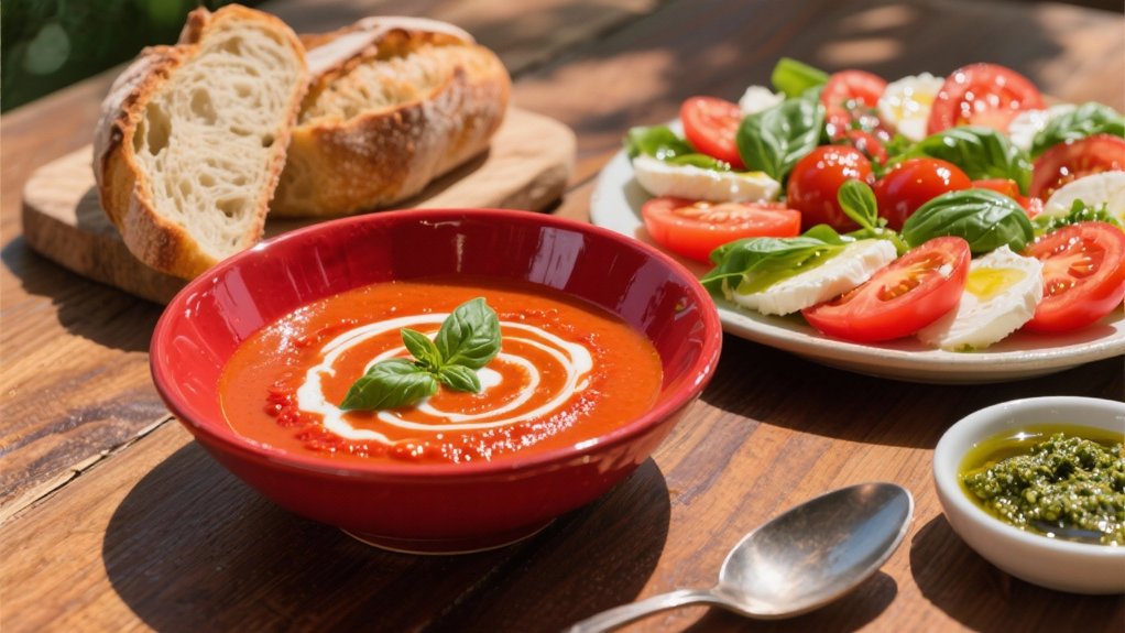 comforting roasted pepper soup