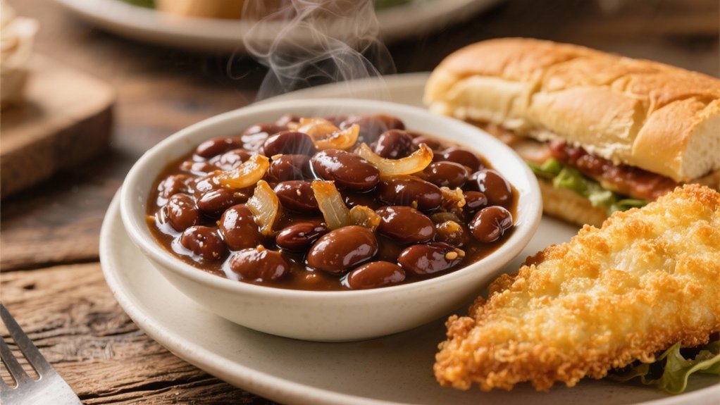 comforting sweet savory baked beans