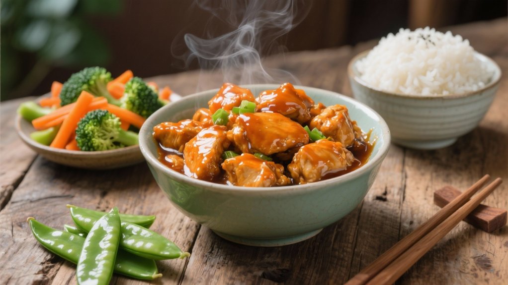 comforting tangy orange chicken