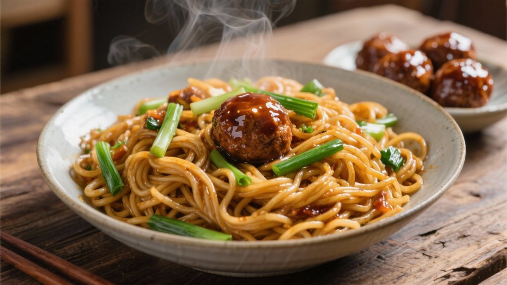 comforting teriyaki noodle dish