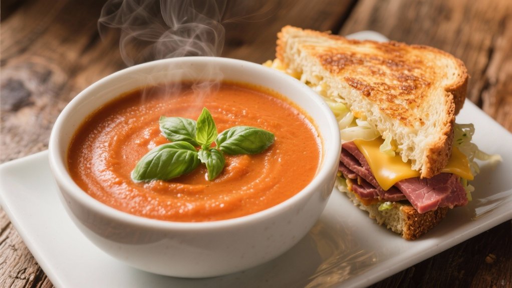 comforting tomato basil soup
