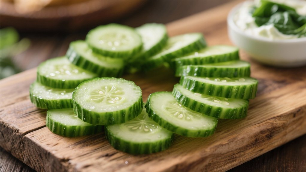 cooling cucumber dip scoops