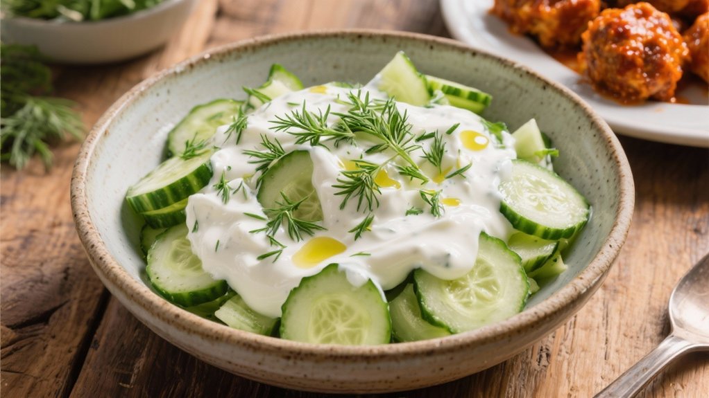 cooling cucumber yogurt salad