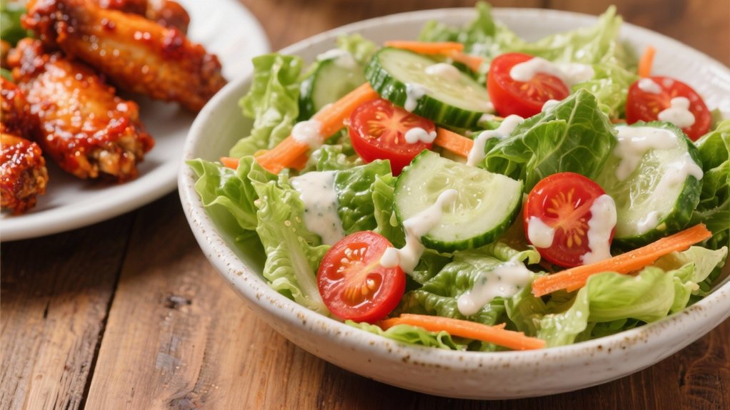 cooling ranch dressed garden salad
