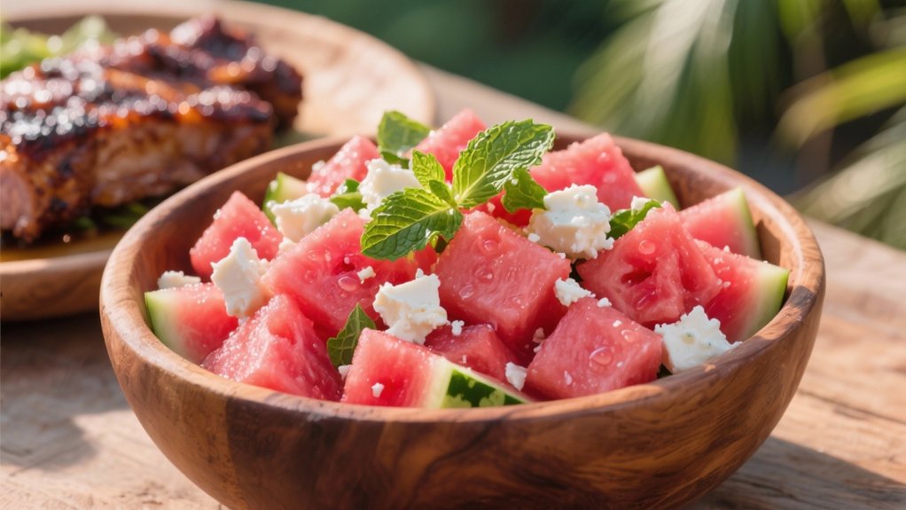 cooling watermelon feta salad