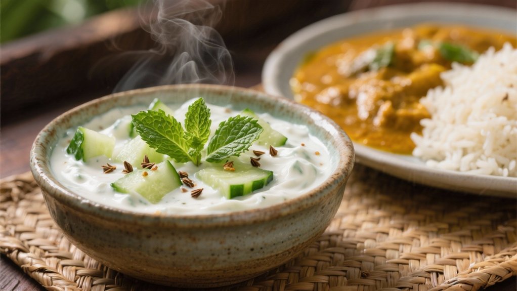 cooling yogurt cucumber dish