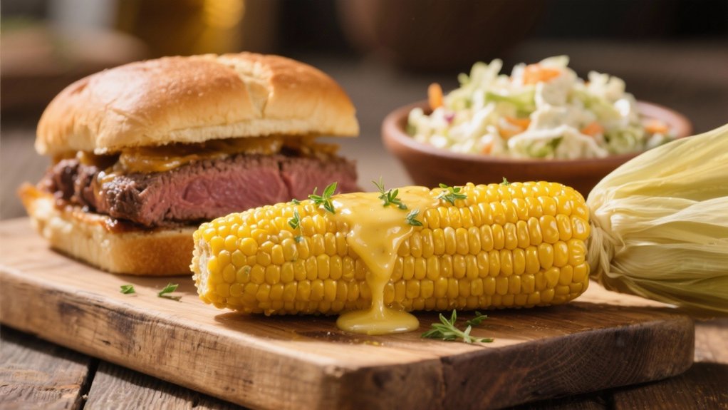 corn complements roast beef