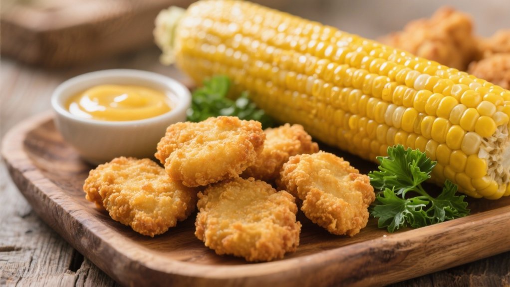 corn pairs with nuggets
