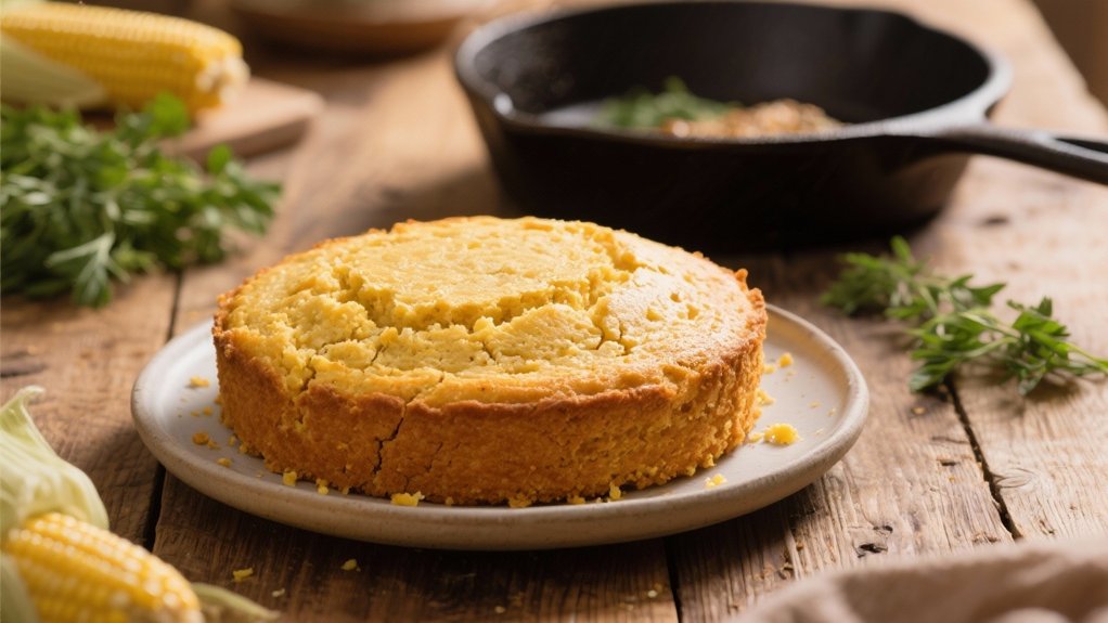 cornbread complements fish feast
