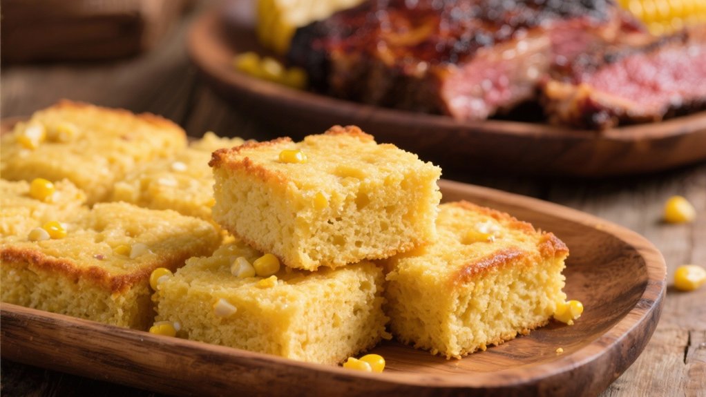 cornbread enhances brisket flavors
