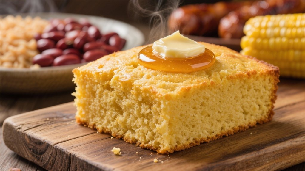 cornbread with honey butter