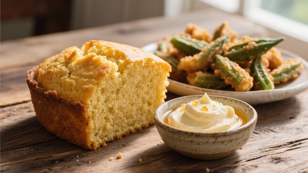 cornbread with honey butter
