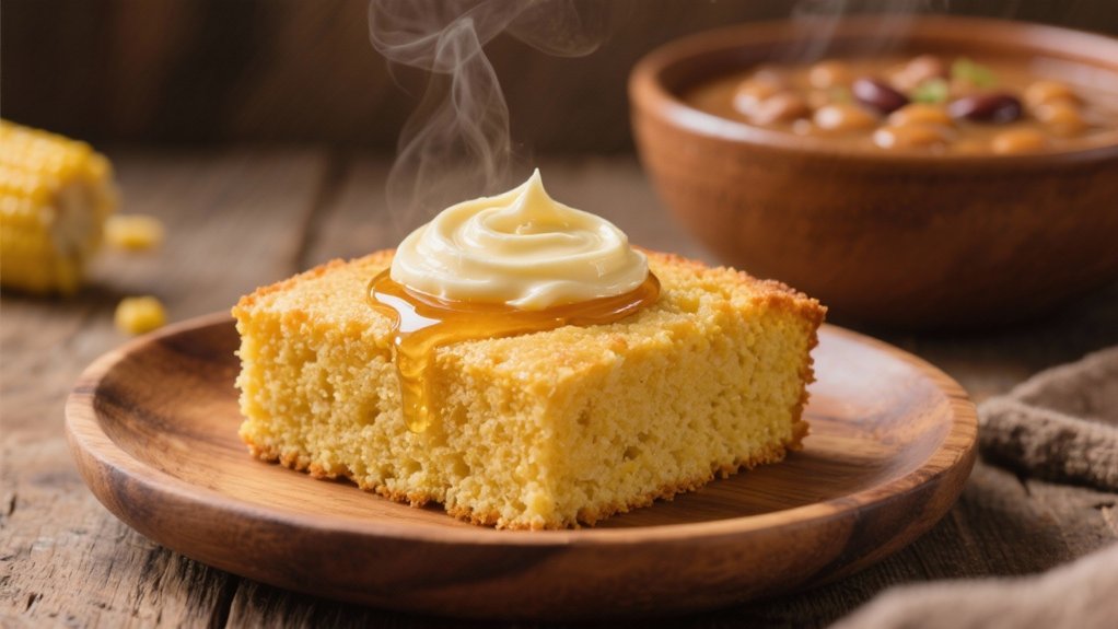 cornbread with honey butter