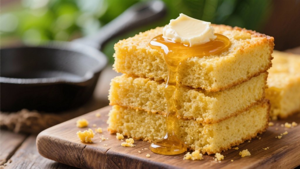 cornbread with honey butter