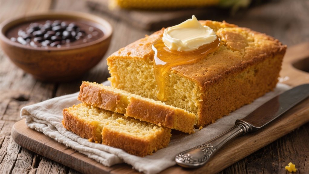cornbread with honey butter