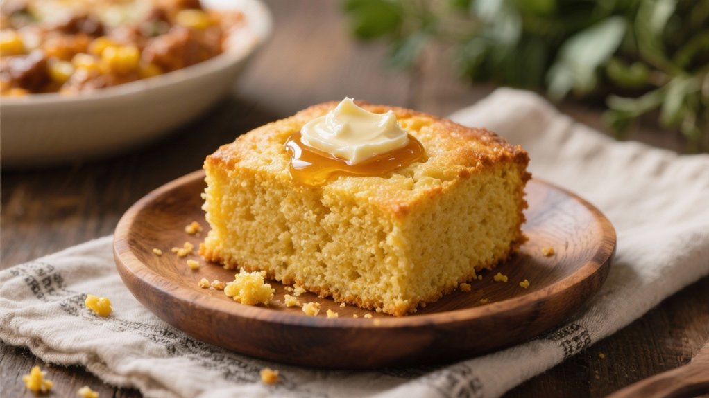 cornbread with honey butter