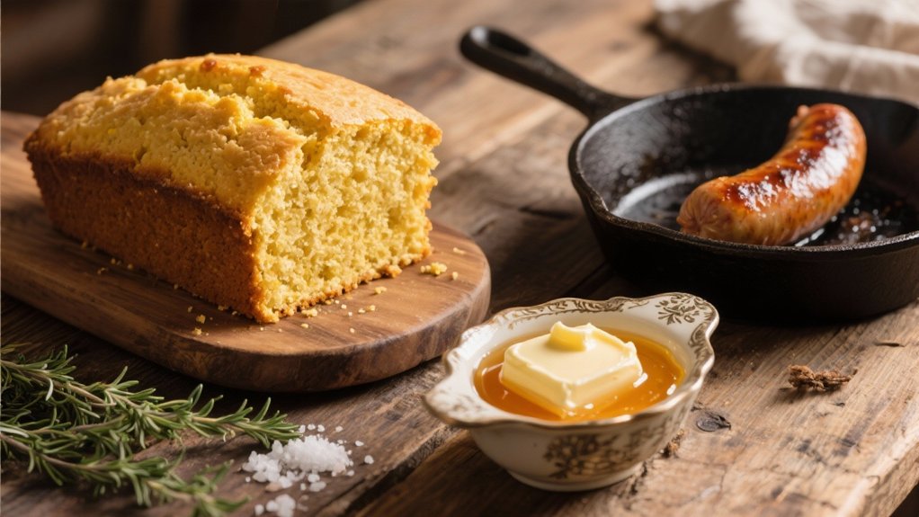 cornbread with honey butter