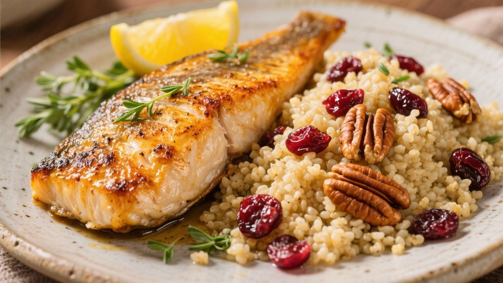 couscous with cranberries and pecans