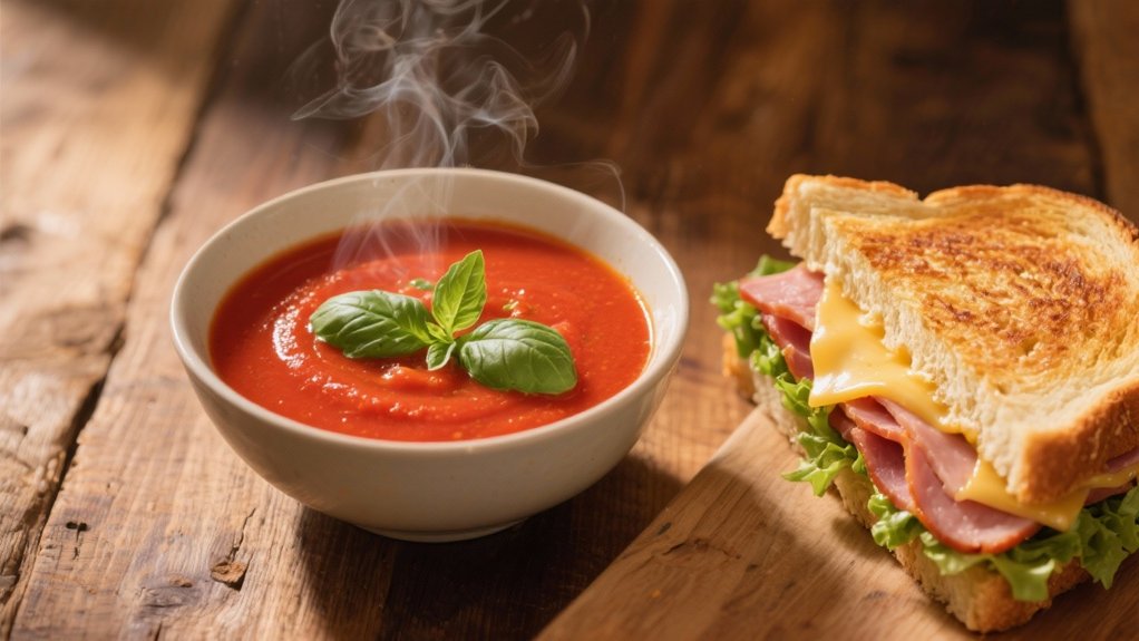 cozy tomato basil soup