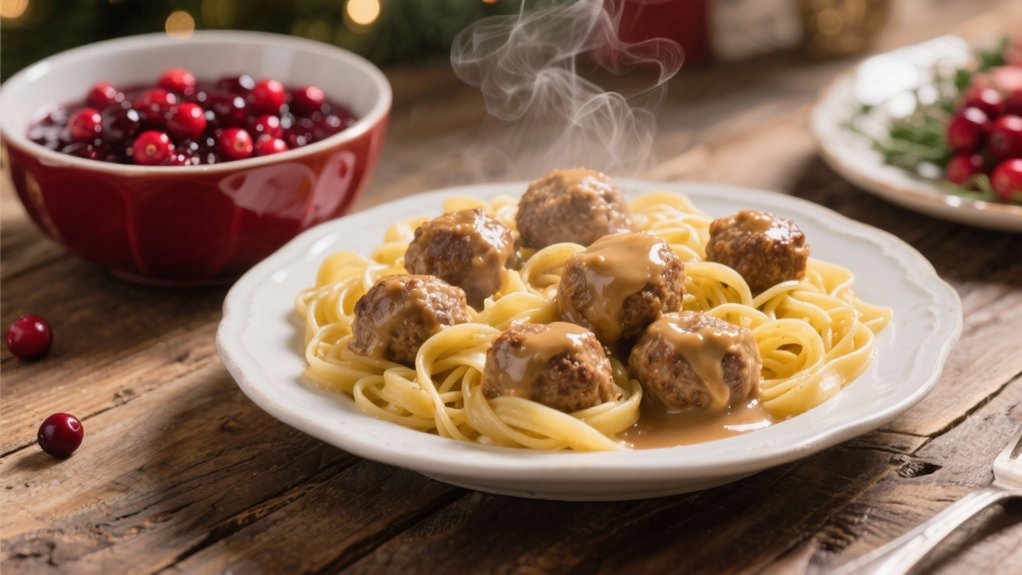 cranberry sauce elevates meatballs
