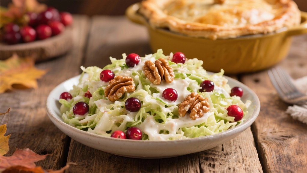 cranberry walnut coleslaw delight
