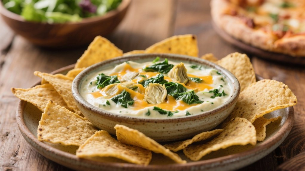 creamy artichoke spinach dip