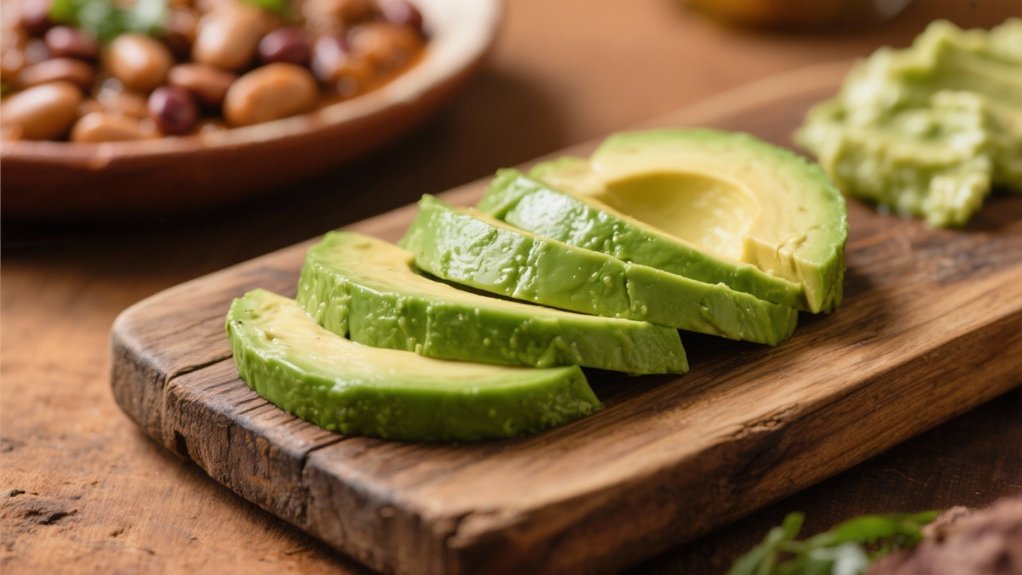 creamy avocado bean pairing