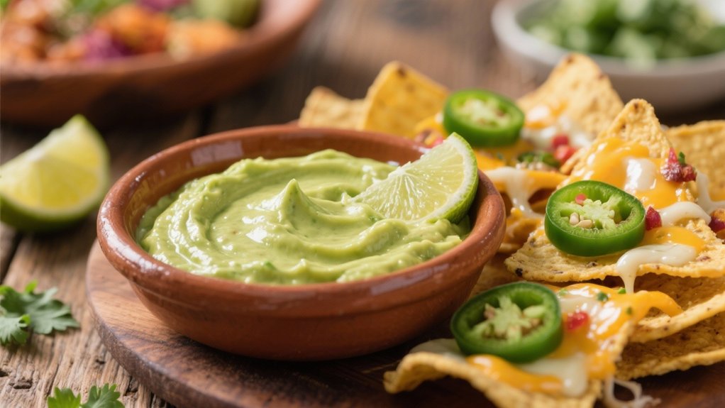creamy avocado lime dip