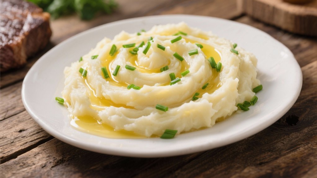 creamy buttered chive mashed potatoes