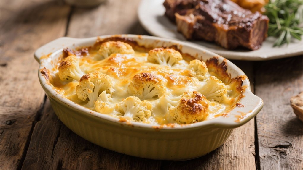 creamy cauliflower cheese gratin