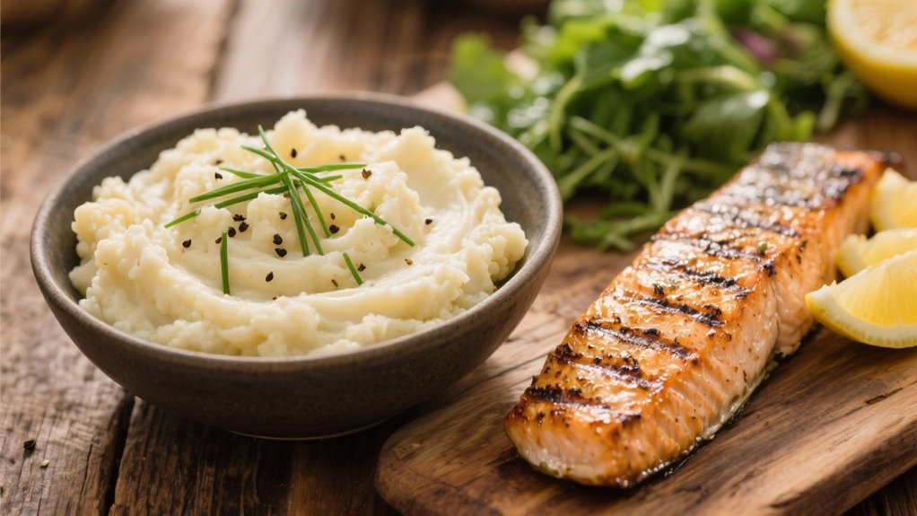 creamy cauliflower mashed potatoes